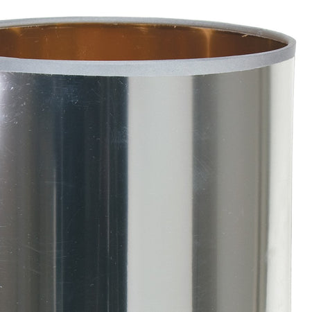 Lume Argento paralume Pvc fusto Ceramica Lampada Moderna E14