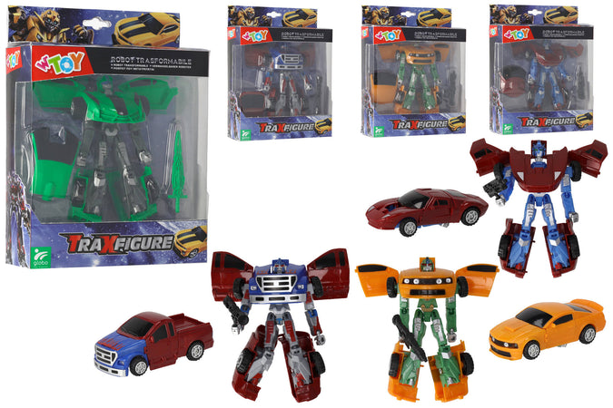 Traxfigure Robot Auto 4 Assortimenti