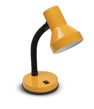 Lume Giallo Orientabile Metallo Plastica Lampada da Tavolo Moderno E27