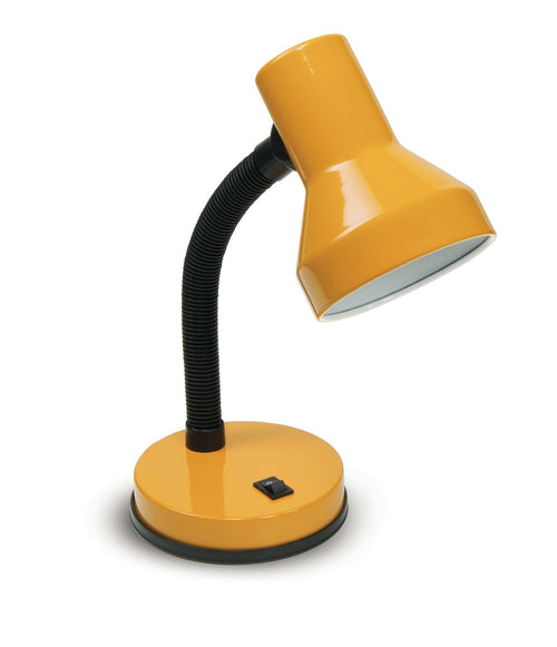 Lume Giallo Orientabile Metallo Plastica Lampada da Tavolo Moderno E27