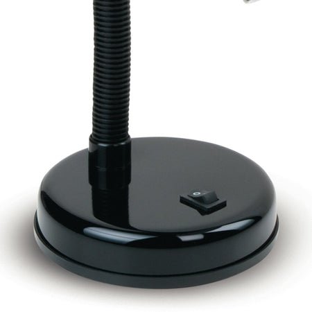 Lume per Scrivania Orientabile Plastica Nera Metallo Lampada Moderna E27