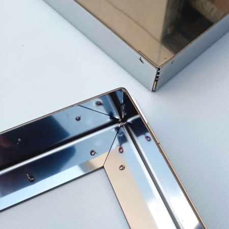 Sigillo 500 x 500 x H 80mm chiusino di acciaio inox pesante da incasso