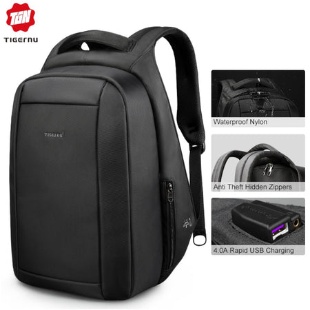 Tigernu zaino da viaggio e lavoro T-B3599 nero