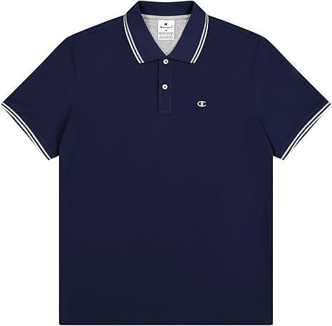 Champion POLO M/M Light Cotton Pique uomo Cotone Blu Navy