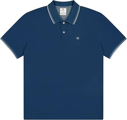 Champion POLO M/M Light Cotton Pique uomo Cotone blu
