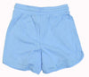 Champion SHORT Soft Cotton Rib Donna Logo Piccolo Cotone Avio