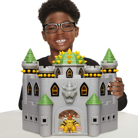 Nintendo Super Mario Playset Castello di Bowser Deluxe e Personaggio Articolato