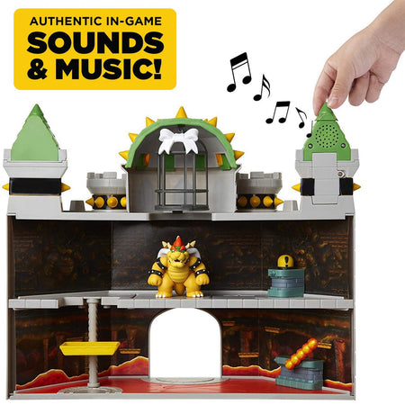 Nintendo Super Mario Playset Castello di Bowser Deluxe e Personaggio Articolato