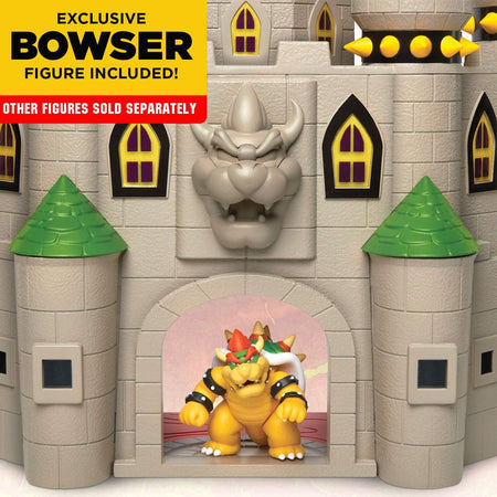 Nintendo Super Mario Playset Castello di Bowser Deluxe e Personaggio Articolato