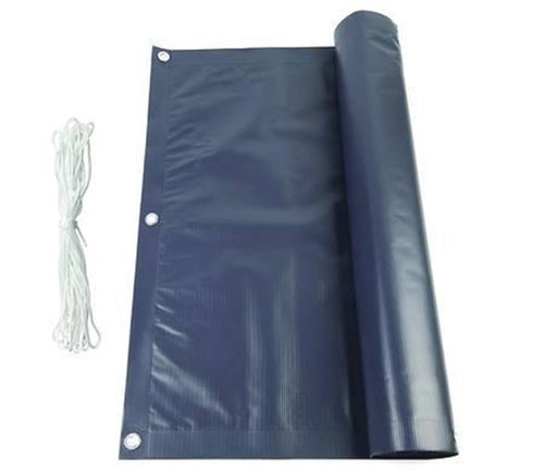STUOIA OMBREGGIANTE PVC CON CORDA - mt.6x0,90h. COLORE GRIGIO SCURO