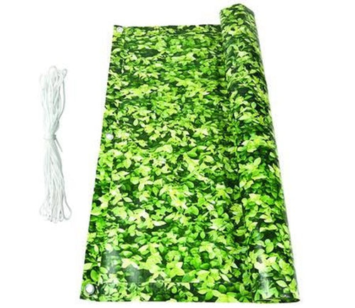 STUOIA OMBREGGIANTE PVC CON CORDA - mt.6x0,90h. COLORE FOGLIE