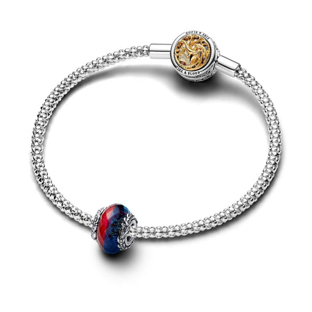 PANDORA -Charm Il Trono di Spade, Vetro di Murano Ghiaccio e Fuoco