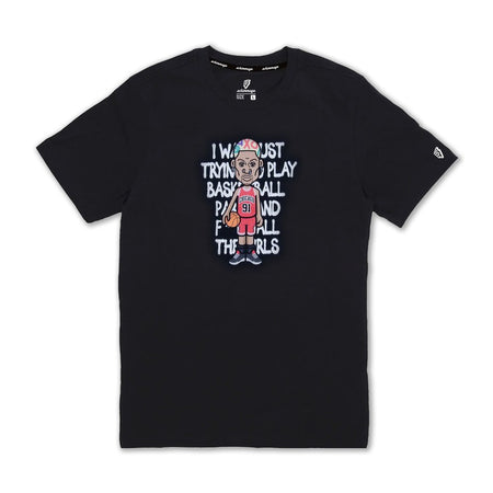 Scrimmage t-shirt Basketball uomo THE WORM Black
