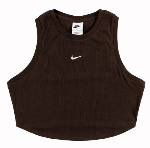 Nike Sportswear Essentials Canotta, Black/Sail, Donna