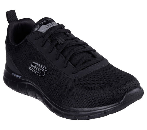 Skechers Track Leshur, Scarpe da Ginnastica Uomo, Rete Sintetica Nero