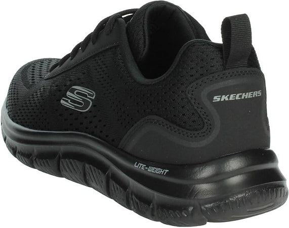Skechers Track Leshur, Scarpe da Ginnastica Uomo, Rete Sintetica Nero
