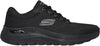 Skechers Arch Fit 2.0 Herren-Sneaker, Scarpe da Ginnastica Uomo, Nero