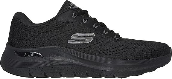 Skechers Arch Fit 2.0 Herren-Sneaker, Scarpe da Ginnastica Uomo, Nero