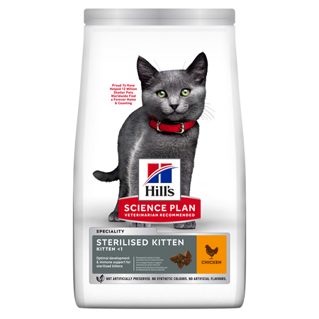 Hill's Sterilised secco Gatti Kitten pollo