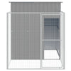 Cuccia Casetta per Cani Gatti Corsa Grigio Chiaro 165x251x181 cm Acciaio Zincato