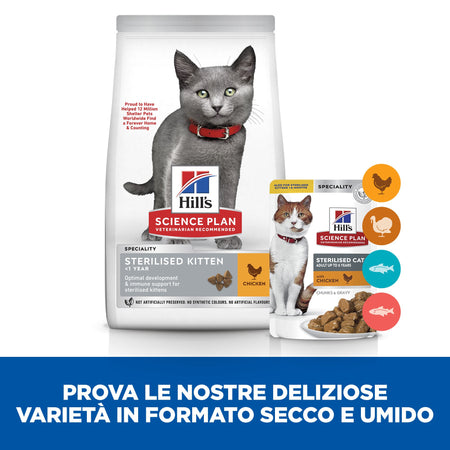 Hill's Sterilised secco Gatti Kitten pollo