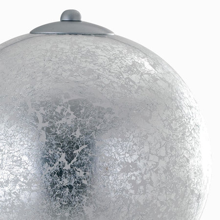 Lampada da tavolo 60W E27 argento GLAM