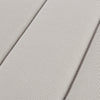 Cuscino per lettino grigio trapuntato 190 x 63 cm giardino ed esterno.