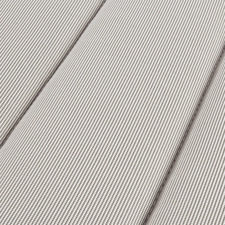 Cuscino per lettino grigio trapuntato 190 x 63 cm giardino ed esterno.