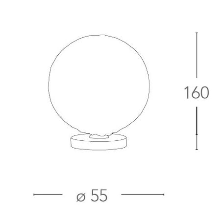 Lampada da Tavolo Sferia Metallo Cromato Cristalli K9 Tondi Lume Interno G9