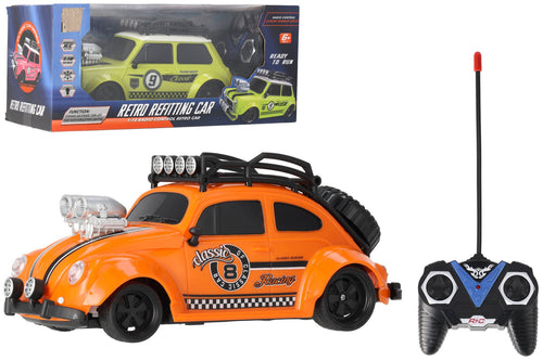 Auto Vintage R/C con Luci 1:18 2 Assortimenti