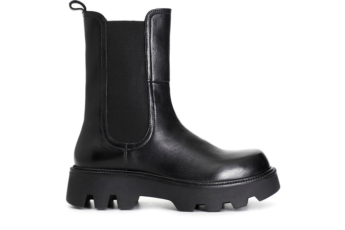 TRONCHETTO IN PELLE CON ELASTICO