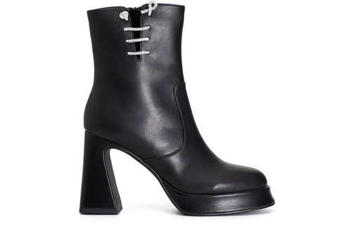 TRONCHETTO IN SIMILPELLE CON LACCIO STRASS