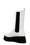 STIVALI IN SIMILPELLE CON ELASTICO