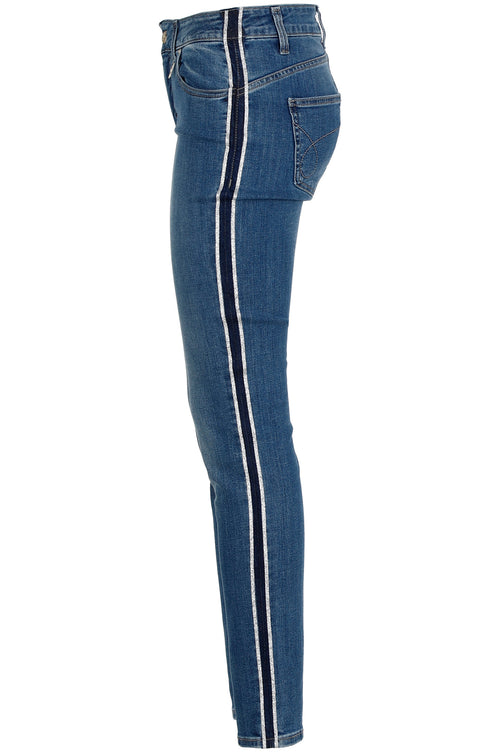 PANTALONE DENIM LUREX AL FIANCO