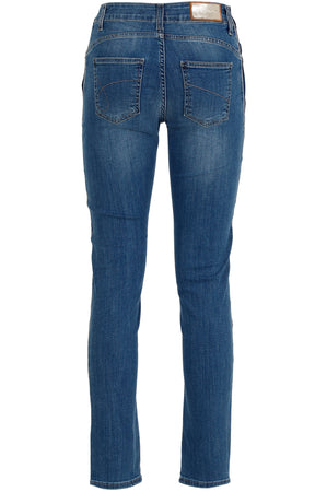 PANTALONE DENIM LUREX AL FIANCO