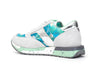 SNEAKER IN PELLE SCAMOSCIATA E TESSUTO FLOREALE