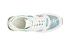 SNEAKER IN PELLE SCAMOSCIATA E TESSUTO FLOREALE