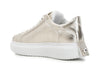 SNEAKERS IN PELLE METALLIZZATA CON STELLA
