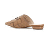 SABOT IN PELLE INTRECCIATA A MANO