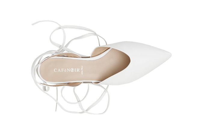 BALLERINA IN NAPPA CON LACCI ALLA CAVIGLIA
