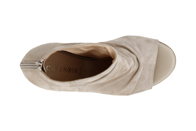 TRONCHETTO SPUNTATO IN PELLE SCAMOSCIATA