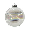 6 palline per albero di Natale in vetro pendaglio trasparente cangiante