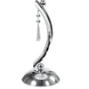 Lampada da Tavolo Classica Metallo Cristallo K9 paralume Tessuto E27