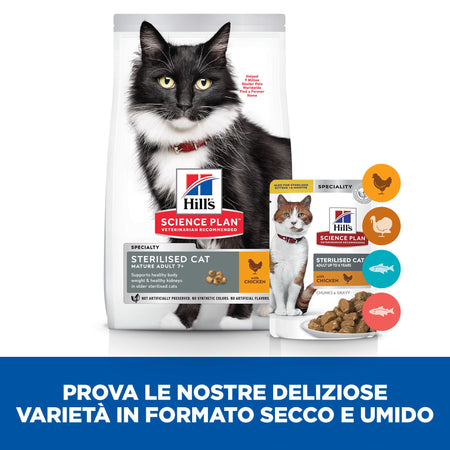 Hill's Sterilised secco Gatti Mature pollo
