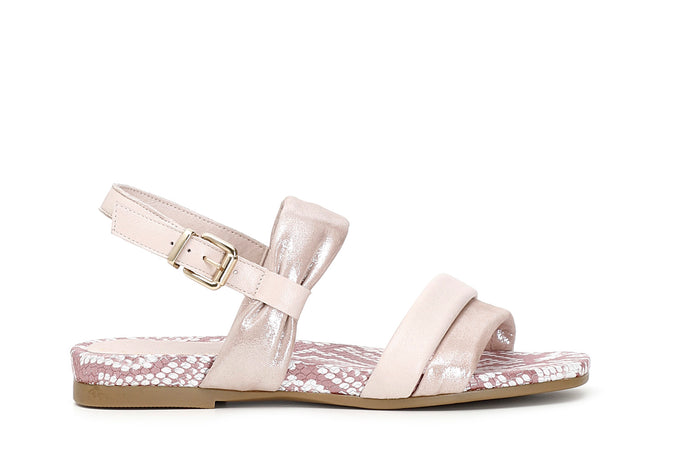 SANDALO IN PELLE DOPPIA FASCIA
