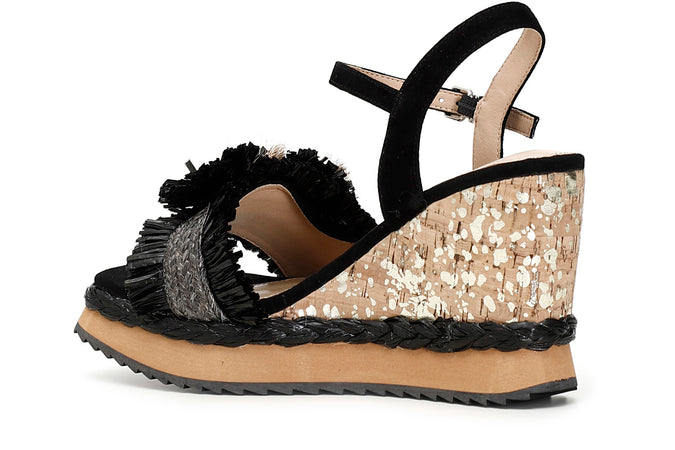 SANDALO ZEPPA RAFFIA