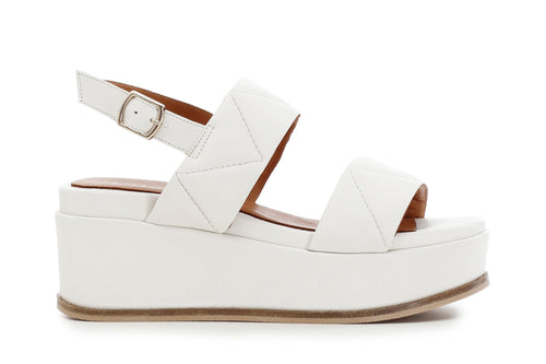 SANDALO ZEPPA FRATE IN PELLE CON IMBOTTITURA