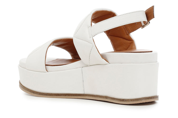 SANDALO ZEPPA FRATE IN PELLE CON IMBOTTITURA