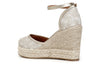 SCARPE IN TESSUTO SU ZEPPA CORDA