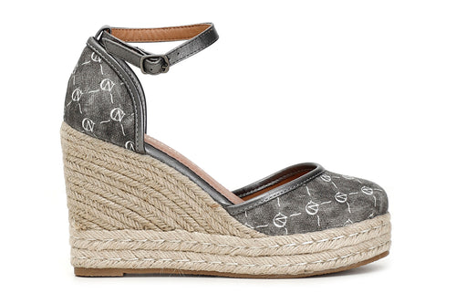 SCARPE IN TESSUTO SU ZEPPA CORDA